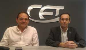 Izq. Ricardo Berlari (ExpoTan) y Marcos Redolatti (Cámara Empresaria de Tandil)